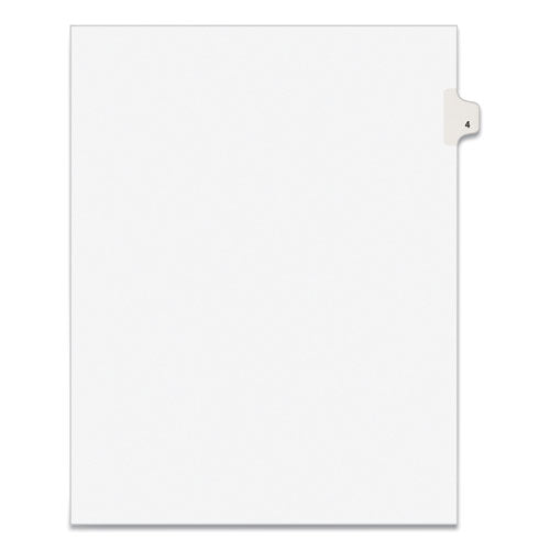 Avery® Preprinted Legal Exhibit Side Tab Index Dividers, Avery Style, 10-tab, 4, 11 X 8.5, White, 25-pack freeshipping - TVN Wholesale
