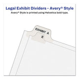 Avery® Preprinted Legal Exhibit Side Tab Index Dividers, Avery Style, 10-tab, 4, 11 X 8.5, White, 25-pack freeshipping - TVN Wholesale