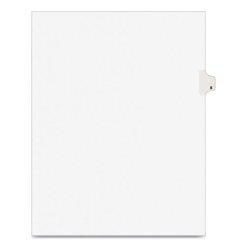 Avery® Preprinted Legal Exhibit Side Tab Index Dividers, Avery Style, 10-tab, 8, 11 X 8.5, White, 25-pack freeshipping - TVN Wholesale