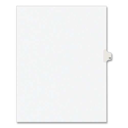 Avery® Preprinted Legal Exhibit Side Tab Index Dividers, Avery Style, 10-tab, 11, 11 X 8.5, White, 25-pack freeshipping - TVN Wholesale