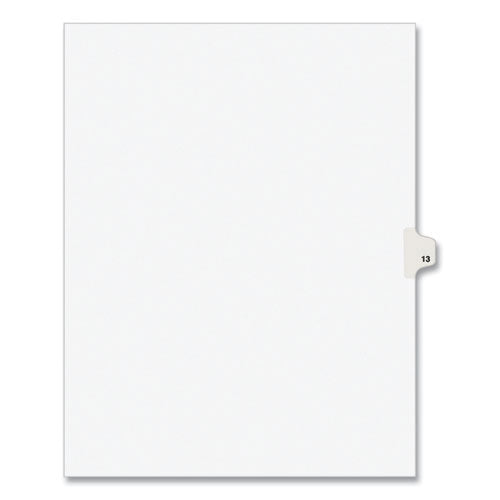 Avery® Preprinted Legal Exhibit Side Tab Index Dividers, Avery Style, 10-tab, 13, 11 X 8.5, White, 25-pack freeshipping - TVN Wholesale
