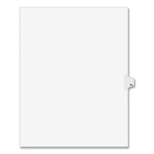 Avery® Preprinted Legal Exhibit Side Tab Index Dividers, Avery Style, 10-tab, 14, 11 X 8.5, White, 25-pack freeshipping - TVN Wholesale