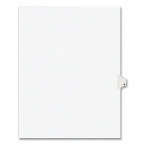 Avery® Preprinted Legal Exhibit Side Tab Index Dividers, Avery Style, 10-tab, 15, 11 X 8.5, White, 25-pack freeshipping - TVN Wholesale