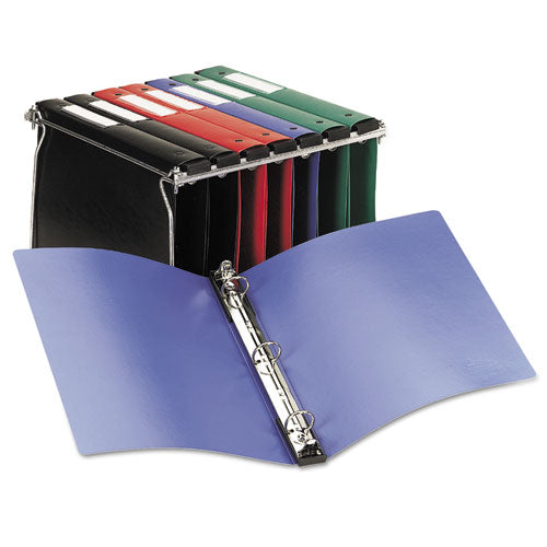 Avery® Hanging Storage Flexible Non-view Binder With Round Rings, 3 Rings, 1" Capacity, 11 X 8.5, Black freeshipping - TVN Wholesale