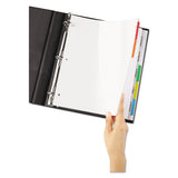 Avery® Clear Easy View Plastic Dividers With Multicolored Tabs And Sheet Protector, 5-tab, 11 X 8.5, Clear, 1 Set freeshipping - TVN Wholesale