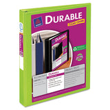 Avery® Durable View Binder With Durahinge And Slant Rings, 3 Rings, 0.5" Capacity, 11 X 8.5, Black freeshipping - TVN Wholesale