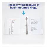 Avery® Durable View Binder With Durahinge And Slant Rings, 3 Rings, 0.5" Capacity, 11 X 8.5, White freeshipping - TVN Wholesale