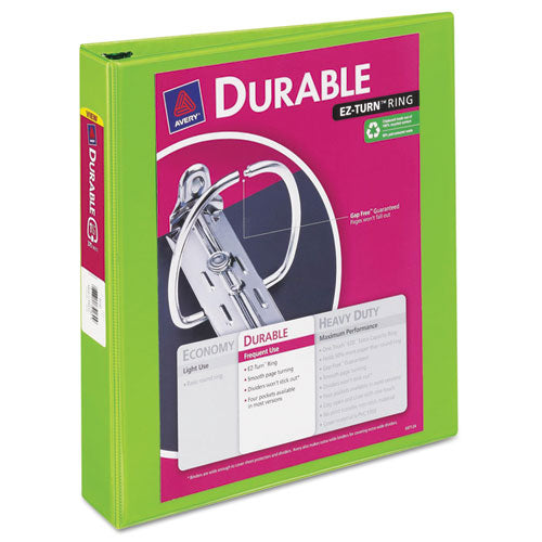 Avery® Durable View Binder With Durahinge And Slant Rings, 3 Rings, 1.5" Capacity, 11 X 8.5, Black freeshipping - TVN Wholesale
