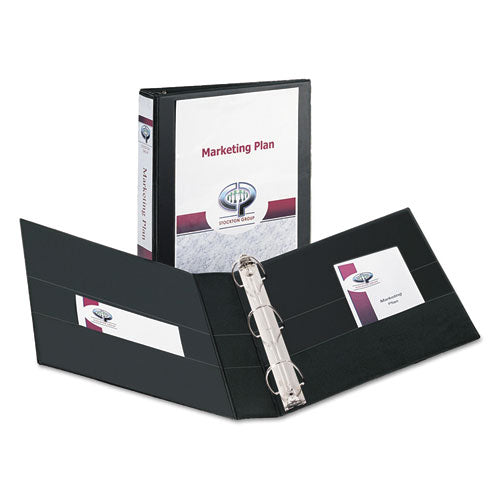 Avery® Durable View Binder With Durahinge And Slant Rings, 3 Rings, 1.5" Capacity, 11 X 8.5, Black freeshipping - TVN Wholesale
