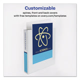 Avery® Durable View Binder With Durahinge And Slant Rings, 3 Rings, 1.5" Capacity, 11 X 8.5, White freeshipping - TVN Wholesale