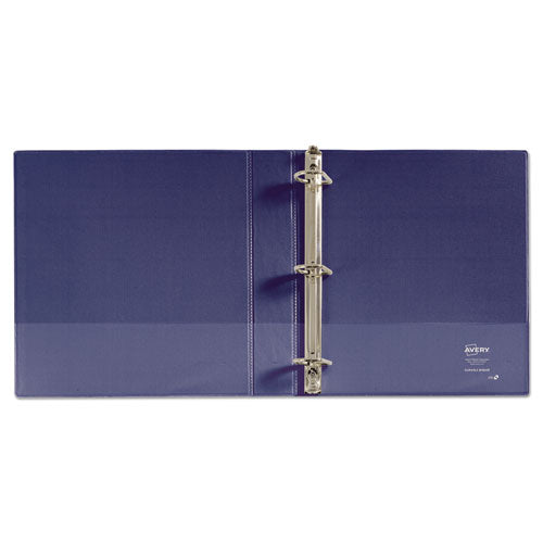 Avery® Durable View Binder With Durahinge And Slant Rings, 3 Rings, 1.5" Capacity, 11 X 8.5, Blue freeshipping - TVN Wholesale