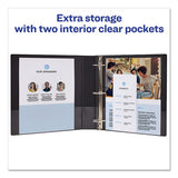 Avery® Durable View Binder With Durahinge And Slant Rings, 3 Rings, 1.5" Capacity, 11 X 8.5, Blue freeshipping - TVN Wholesale