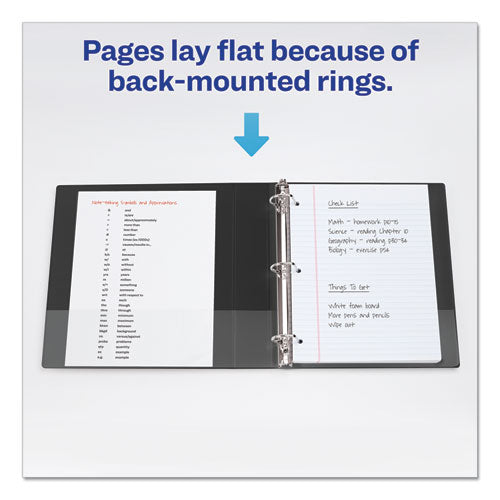 Avery® Durable View Binder With Durahinge And Slant Rings, 3 Rings, 1.5" Capacity, 11 X 8.5, Blue freeshipping - TVN Wholesale