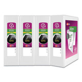 Avery® Durable View Binder With Durahinge And Slant Rings, 3 Rings, 3" Capacity, 11 X 8.5, White, 4-pack freeshipping - TVN Wholesale