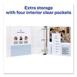 Avery® Durable View Binder With Durahinge And Slant Rings, 3 Rings, 3" Capacity, 11 X 8.5, White, 4-pack freeshipping - TVN Wholesale