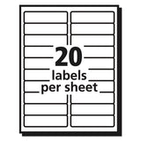Avery® Matte Clear Easy Peel Mailing Labels W- Sure Feed Technology, Inkjet Printers, 1 X 4, Clear, 20-sheet, 10 Sheets-pack freeshipping - TVN Wholesale