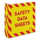 Avery® Heavy-duty Preprinted Safety Data Sheet Binder, 3 Rings, 3" Capacity, 11 X 8.5, Yellow-red freeshipping - TVN Wholesale