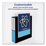 Avery® Showcase Economy View Binder With Round Rings, 3 Rings, 3" Capacity, 11 X 8.5, Black freeshipping - TVN Wholesale
