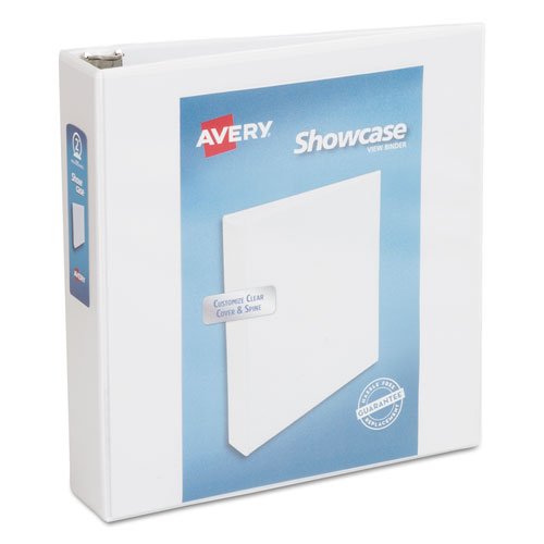 Avery® Showcase Economy View Binder With Round Rings, 3 Rings, 3" Capacity, 11 X 8.5, White freeshipping - TVN Wholesale