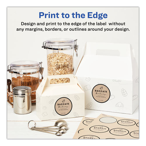 Avery® Round Brown Kraft Print-to-the-edge Labels, 2.5" Dia, 225-pk freeshipping - TVN Wholesale