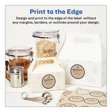 Avery® Round Brown Kraft Print-to-the-edge Labels, 2.5" Dia, 225-pk freeshipping - TVN Wholesale