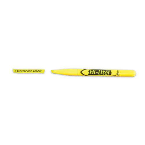 Avery® Hi-liter Pen-style Highlighters, Fluorescent Yellow Ink, Chisel Tip, Yellow-black Barrel, Dozen freeshipping - TVN Wholesale