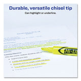 Avery® Hi-liter Desk-style Highlighters, Fluorescent Yellow Ink, Chisel Tip, Yellow-black Barrel, Dozen freeshipping - TVN Wholesale
