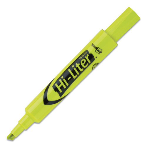 Avery® Hi-liter Desk-style Highlighters, Fluorescent Yellow Ink, Chisel Tip, Yellow-black Barrel, Dozen freeshipping - TVN Wholesale