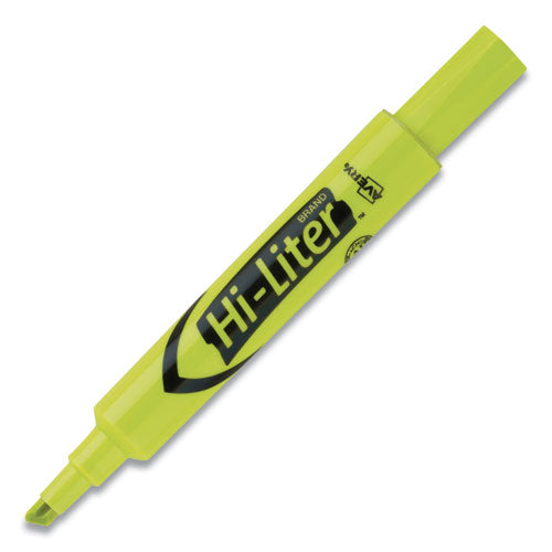 Avery® Hi-liter Desk-style Highlighters, Fluorescent Yellow Ink, Chisel Tip, Yellow-black Barrel, 200-box freeshipping - TVN Wholesale