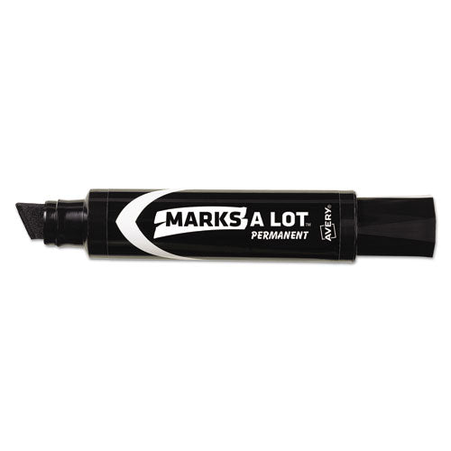 Avery® Marks A Lot Extra-large Desk-style Permanent Marker, Extra-broad Chisel Tip, Black (24148) freeshipping - TVN Wholesale