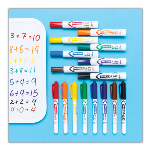 Avery® Marks A Lot Desk-style Dry Erase Marker, Broad Chisel Tip, Black, Dozen (24408) freeshipping - TVN Wholesale