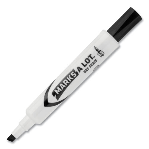 Avery® Marks A Lot Desk-style Dry Erase Marker, Broad Chisel Tip, Black, Dozen (24408) freeshipping - TVN Wholesale