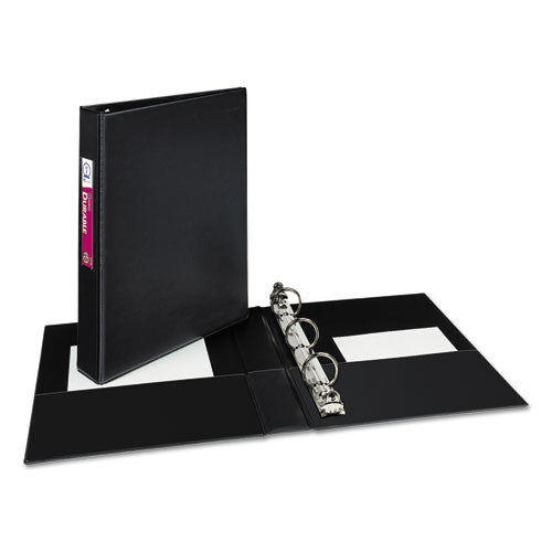 Avery® Mini Size Durable Non-view Binder With Round Rings, 3 Rings, 1" Capacity, 8.5 X 5.5, Black freeshipping - TVN Wholesale