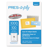 PRES-a-ply® Labels, Laser Printers, 2 X 4, White, 10-sheet, 100 Sheets-box freeshipping - TVN Wholesale