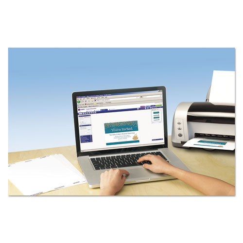 Avery® Note Cards With Matching Envelopes, Inkjet, 65lb, 4.25 X 5.5, Textured Uncoated White, 50 Cards, 2 Cards-sheet, 25 Sheets-box freeshipping - TVN Wholesale