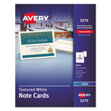 Avery® Note Cards With Matching Envelopes, Inkjet, 65lb, 4.25 X 5.5, Textured Uncoated White, 50 Cards, 2 Cards-sheet, 25 Sheets-box freeshipping - TVN Wholesale
