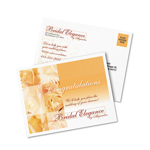 Avery® Printable Postcards, Inkjet, 65 Lb, 4.25 X 5.5, Textured Matte White, 120 Cards, 4 Cards-sheet, 30 Sheets-box freeshipping - TVN Wholesale