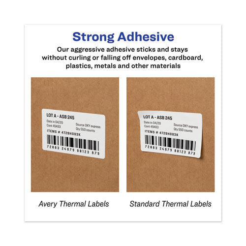 Avery® Multipurpose Thermal Labels, 1.13 X 3.5, White, 130-roll, 2 Rolls-pack freeshipping - TVN Wholesale