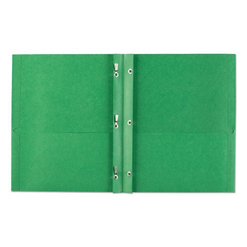 Avery® Two-pocket Folder, Prong Fastener, 0.5" Capacity, 11 X 8.5, Green, 25-box freeshipping - TVN Wholesale