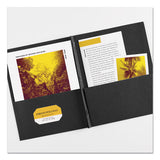Avery® Two-pocket Folder, Prong Fastener, 0.5" Capacity, 11 X 8.5, Black, 25-box freeshipping - TVN Wholesale