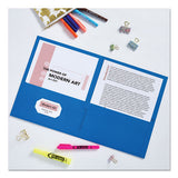 Avery® Two-pocket Folder, 40-sheet Capacity, 11 X 8.5, Light Blue, 25-box freeshipping - TVN Wholesale