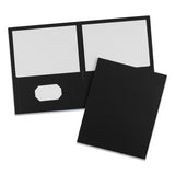 Avery® Two-pocket Folder, 40-sheet Capacity, 11 X 8.5, Black, 25-box freeshipping - TVN Wholesale