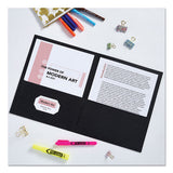 Avery® Two-pocket Folder, 40-sheet Capacity, 11 X 8.5, Black, 25-box freeshipping - TVN Wholesale