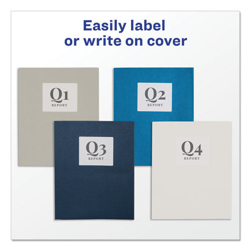Avery® Two-pocket Folder, 40-sheet Capacity, 11 X 8.5, White, 25-box freeshipping - TVN Wholesale