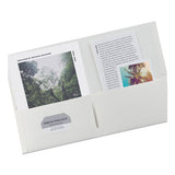 Avery® Two-pocket Folder, 40-sheet Capacity, 11 X 8.5, White, 25-box freeshipping - TVN Wholesale
