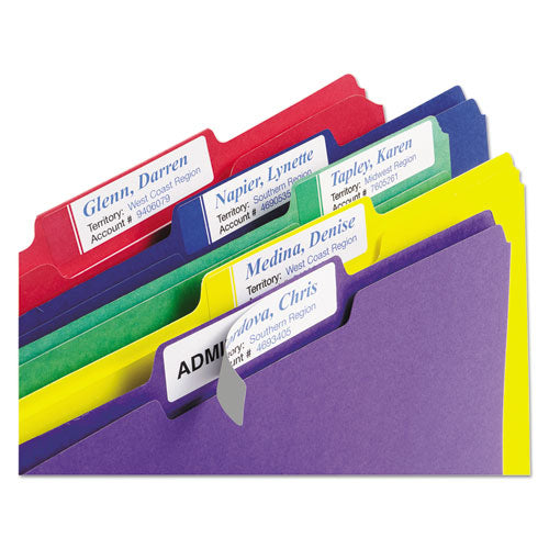 Avery® Extra-large Trueblock File Folder Labels With Sure Feed Technology, 0.94 X 3.44, White, 18-sheet, 25 Sheets-pack freeshipping - TVN Wholesale