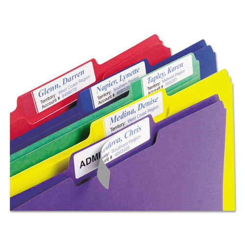 Avery® Extra-large Trueblock File Folder Labels With Sure Feed Technology, 0.94 X 3.44, White, 18-sheet, 25 Sheets-pack freeshipping - TVN Wholesale