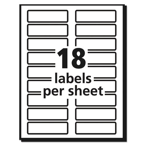 Avery® Extra-large Trueblock File Folder Labels With Sure Feed Technology, 0.94 X 3.44, White, 18-sheet, 25 Sheets-pack freeshipping - TVN Wholesale