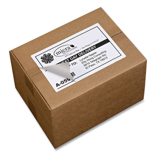 Avery® Shipping Labels W- Trueblock Technology, Laser Printers, 5.5 X 8.5, White, 2-sheet, 100 Sheets-box freeshipping - TVN Wholesale