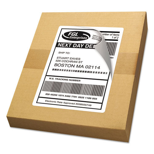 Avery® Shipping Labels W- Trueblock Technology, Laser Printers, 5.5 X 8.5, White, 2-sheet, 100 Sheets-box freeshipping - TVN Wholesale